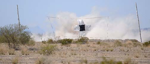 Strafing target, Goldwater Range, April 12, 2011